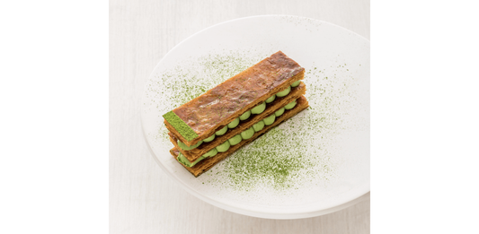 Mille-feuille au thé matcha