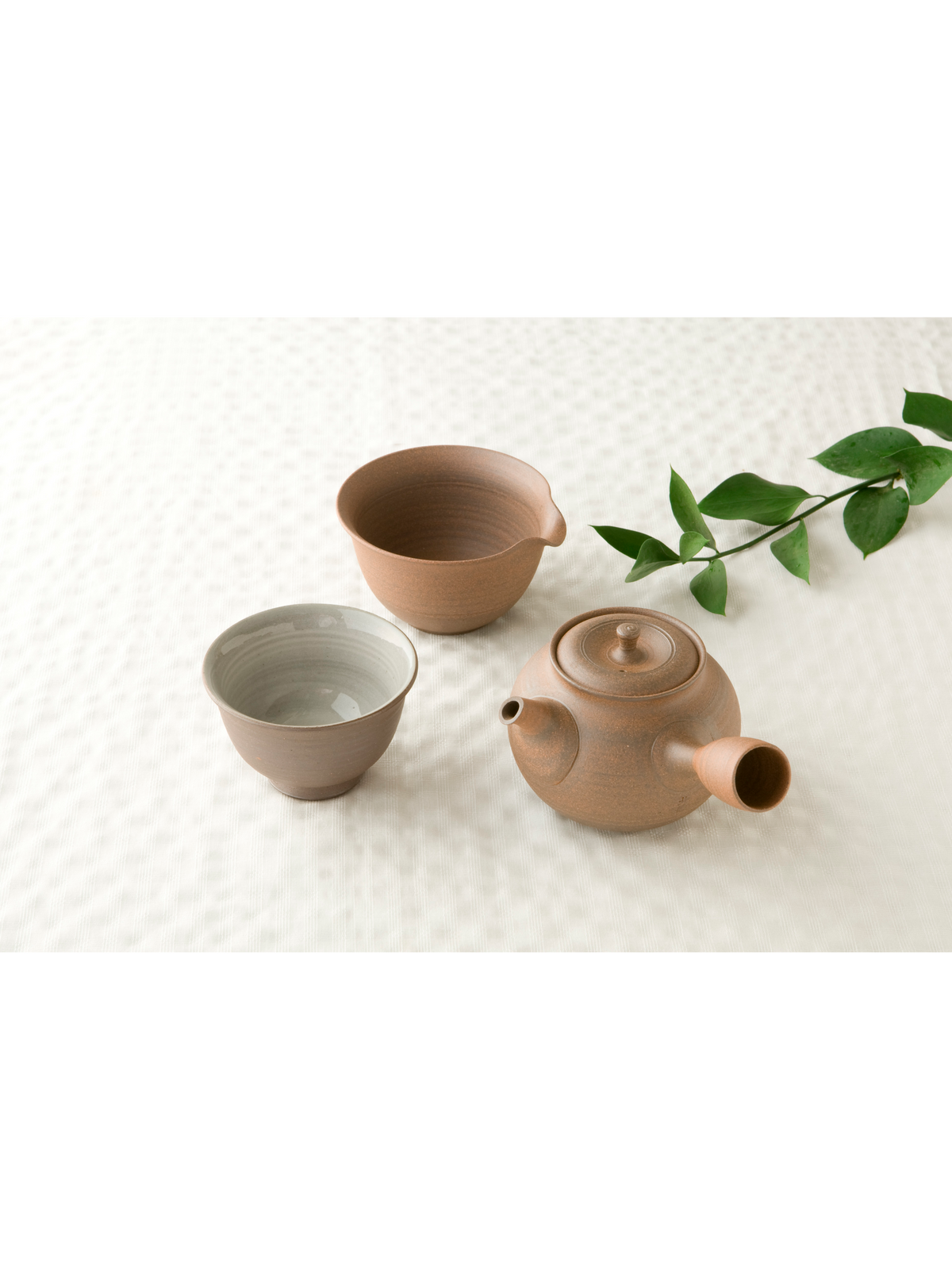Théière kyusu en grès / Tokonamé Shimizu Genji Yakishimé