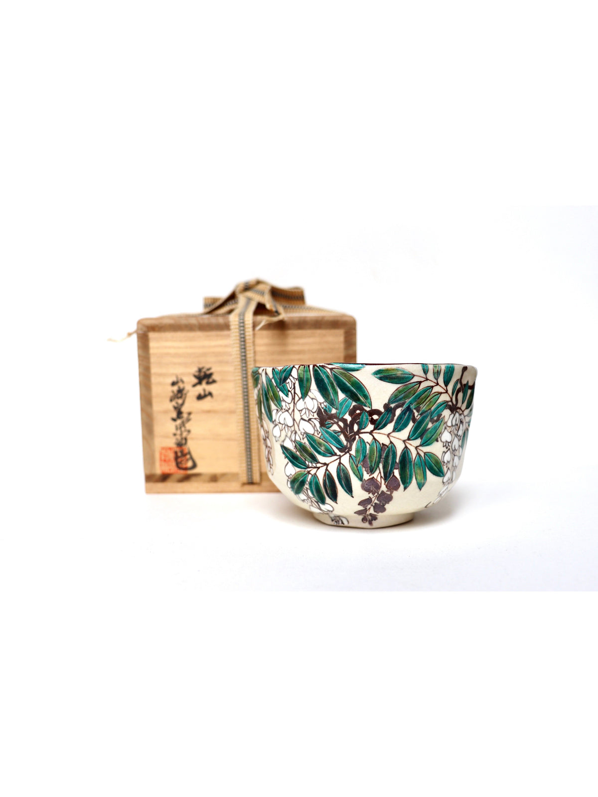 Matcha bowl / Kyo-yaki "Fuji" Shisen Asano