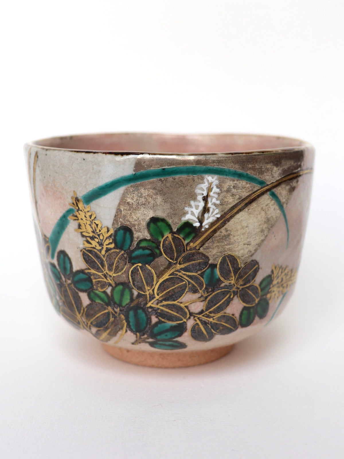 Matcha bowl / "Musashino" Kyo-yaki
