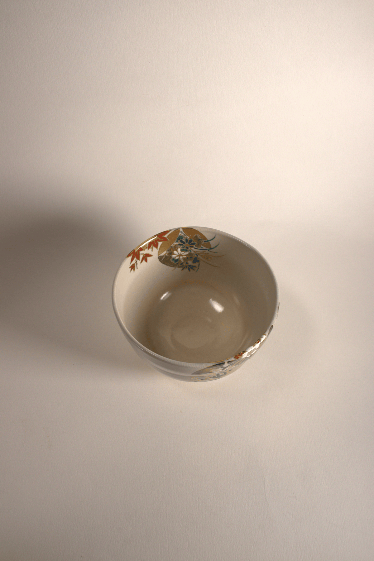 Bol à matcha Iwasaki Shinjo Zeze-yaki iroe tsuta