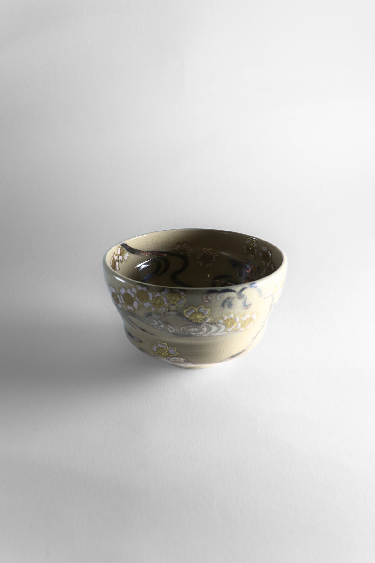 Matcha bowl / "Sakuragawa" Kyo-yaki