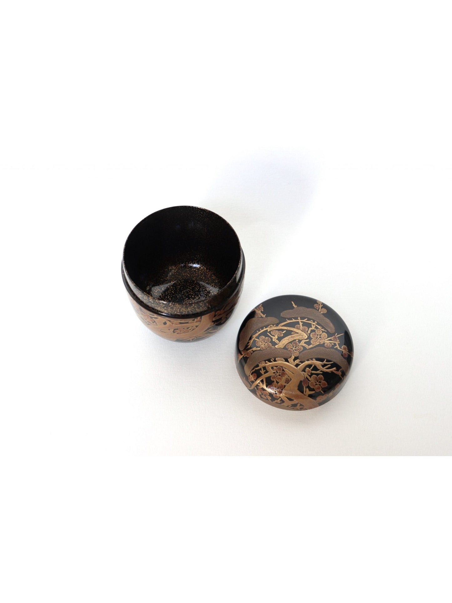 Boîte à matcha Oo natsumé / Nashiji "Shôchikubaï"