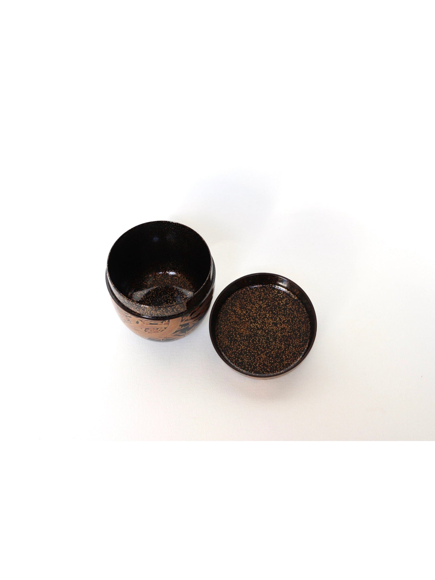 Boîte à matcha Oo natsumé / Nashiji "Shôchikubaï"