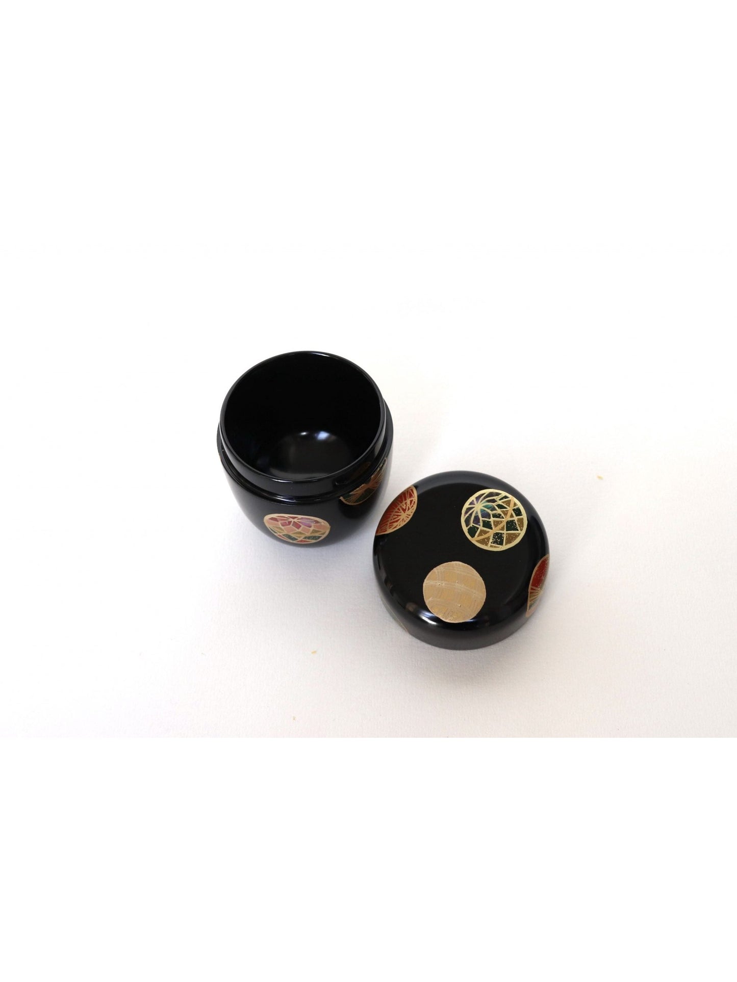 Boîte à matcha Natsumé / "Témari" makié noir