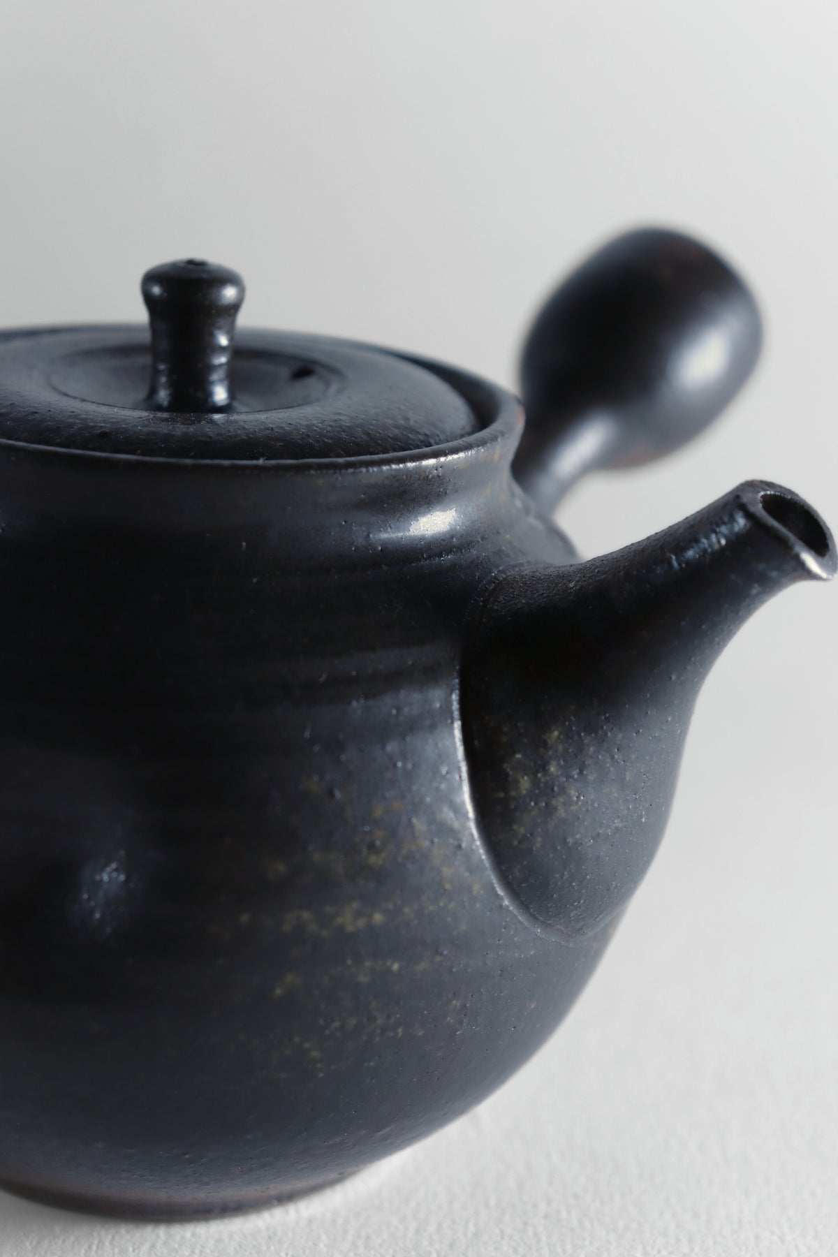 Théière kyusu en grès / Tokonamé Shimizu Genji Kokuyohen
