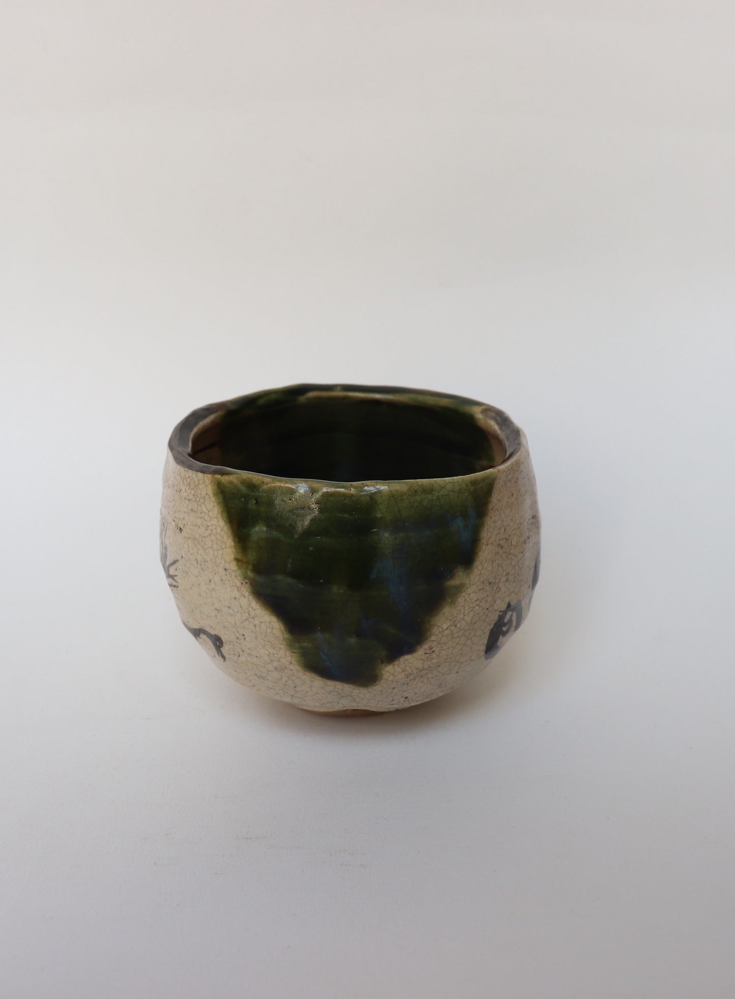 Bol à matcha / Mino Kato Syutei Shodai ORIBE Seto/Akazu-yaki