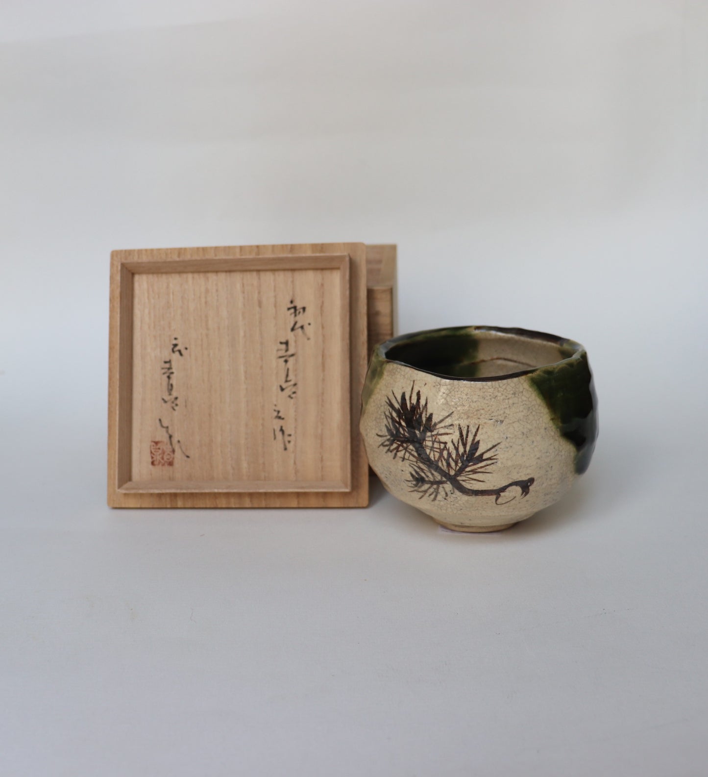 Bol à matcha / Mino Kato Syutei Shodai ORIBE Seto/Akazu-yaki