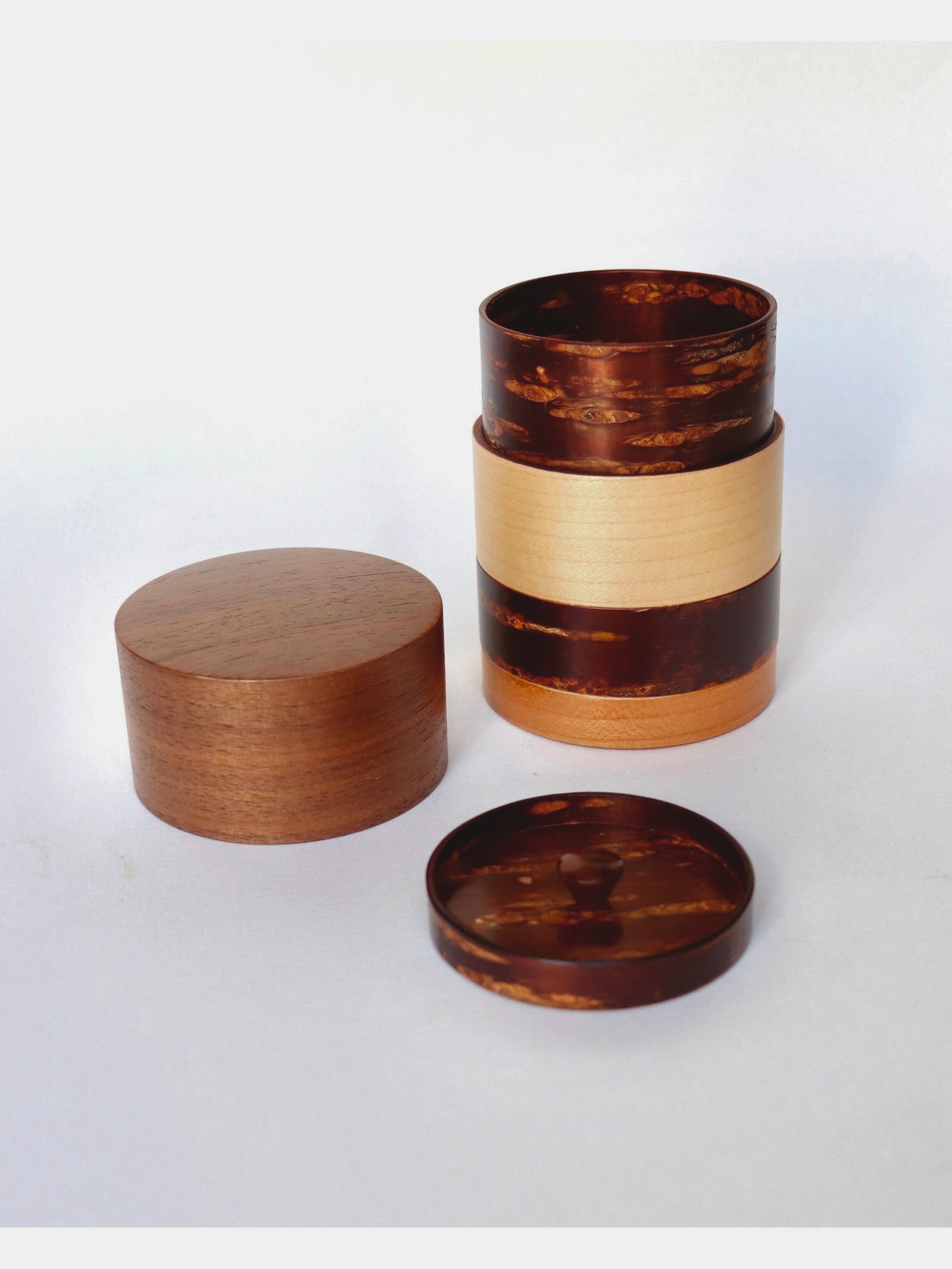 Wooden tea box / Cherry KURUMI 4