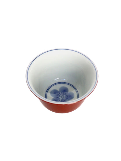 Fine porcelain cup / "Umé" Kyoto Tosaï