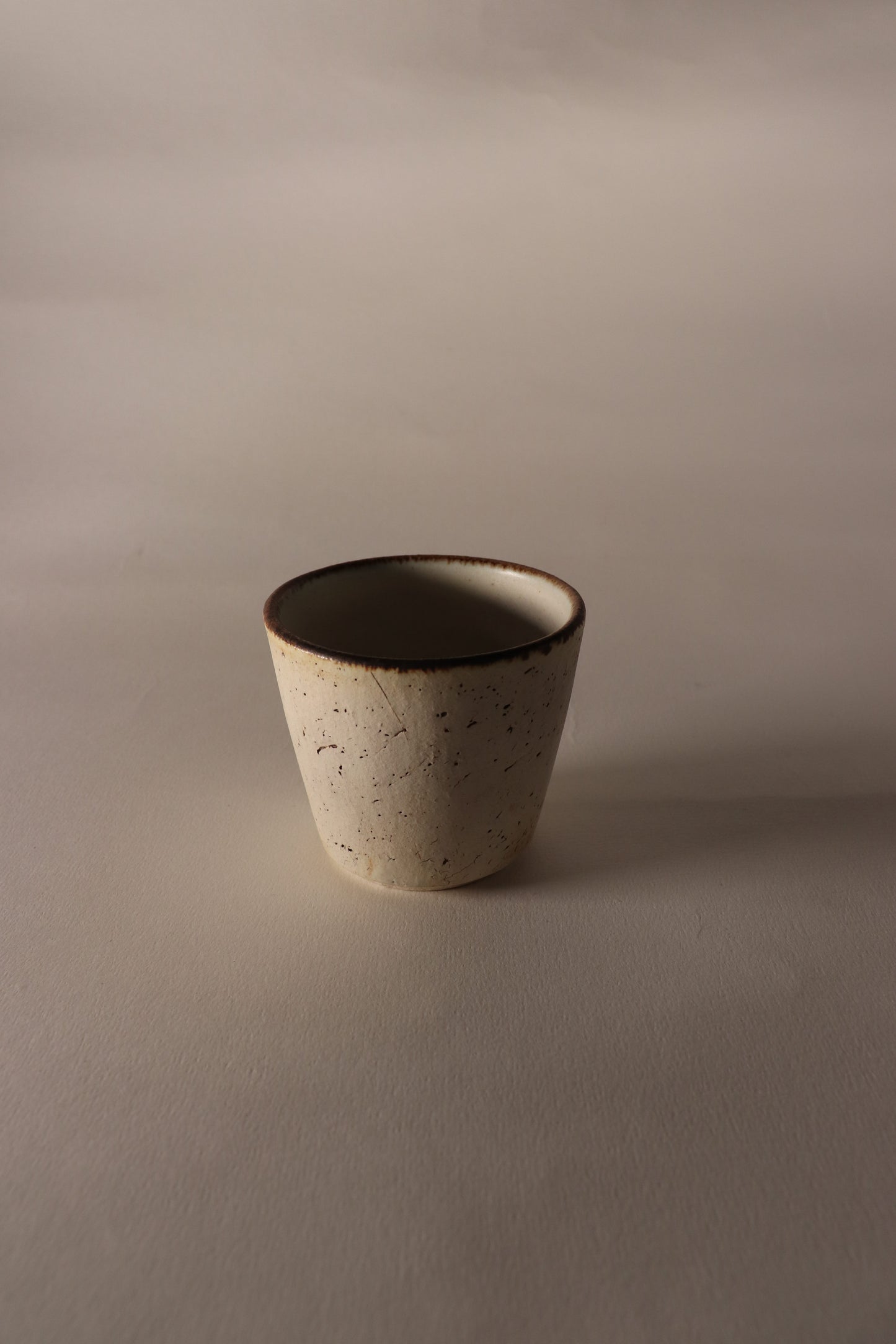 Tasse / ICHIOKA White brown edge S