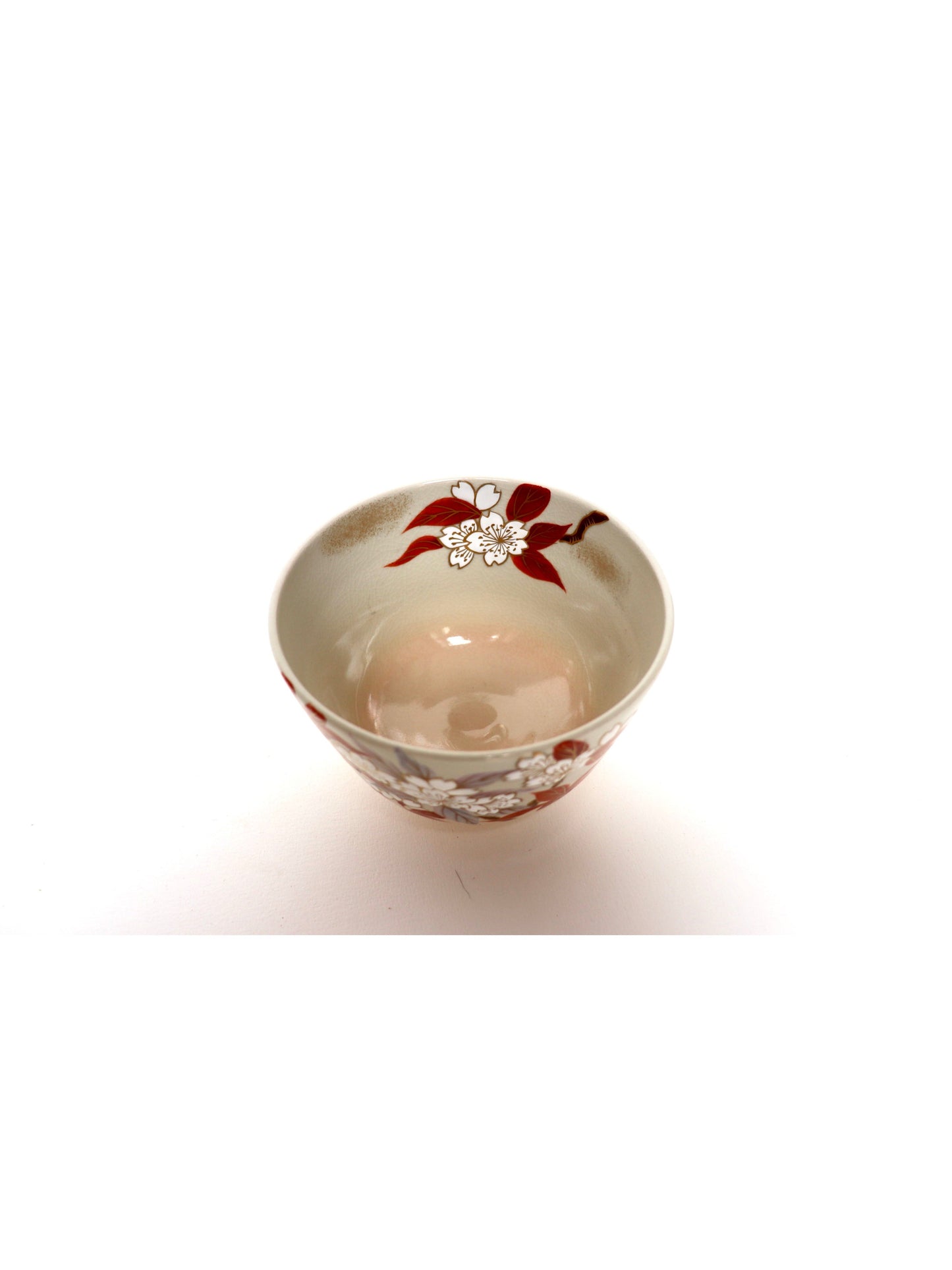 Matcha bowl / Kiyomizu-yaki "Yamazakura" Soken Suide