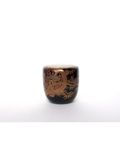 Boîte à matcha Oo natsumé / Nashiji "Shôchikubaï"
