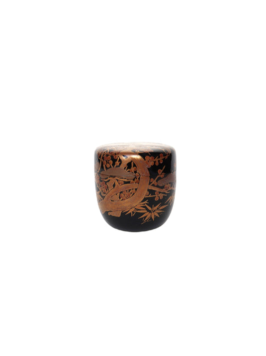 Boîte à matcha Oo natsumé / Nashiji "Shôchikubaï"