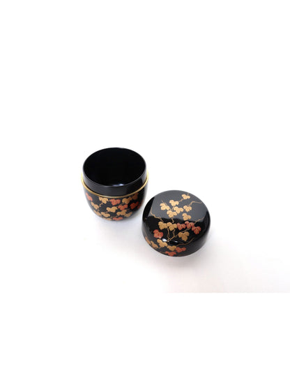 Boîte à matcha Natsumé / Yamanaka-nuri "Tsuta" makié