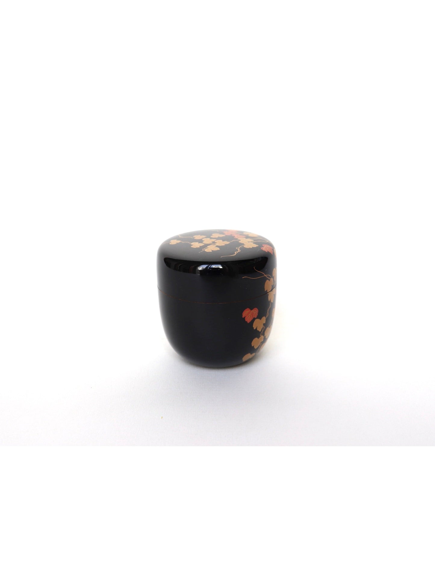 Boîte à matcha Natsumé / Yamanaka-nuri "Tsuta" makié