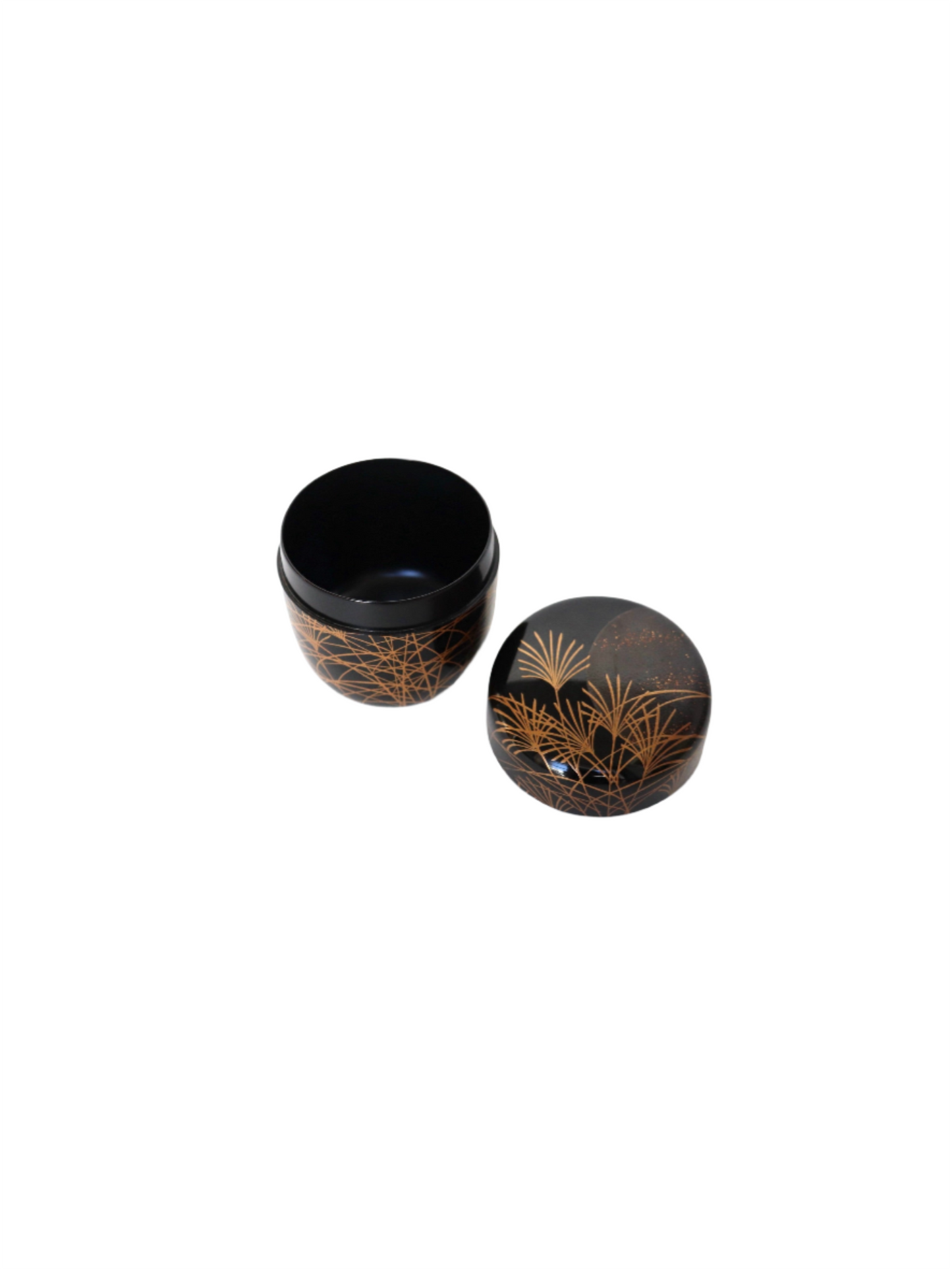 Boîte à matcha Natsumé / "Musashino" laque de Kyoto