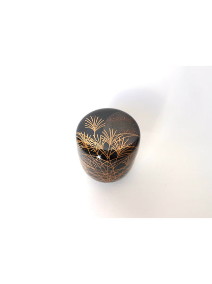 Boîte à matcha Natsumé / "Musashino" laque de Kyoto