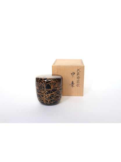 Boîte à matcha Natsumé / "Musashino" laque de Kyoto