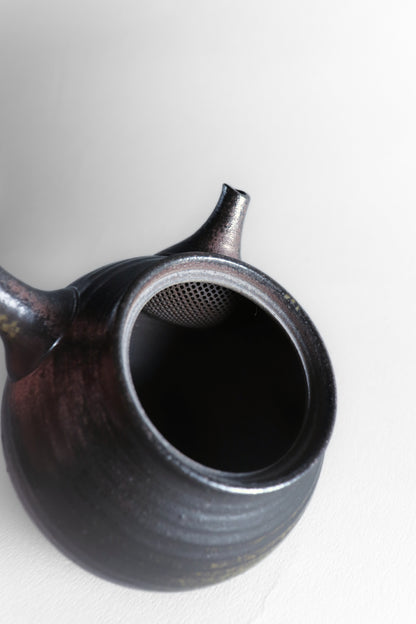 Stoneware kyusu teapot / Tokonamé Shimizu Genji Kokuyohen