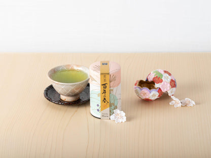 Imperial Sencha Haru  / Loose Leaf in a traditional tea caddy with washi paper / 50g