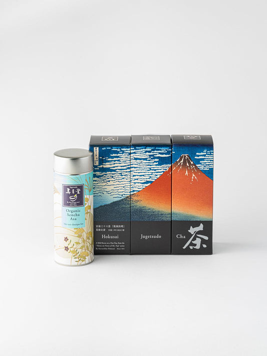 [Anti-Waste] Organic Sencha Asa Hokusai / Akafuji box / 50g metal box