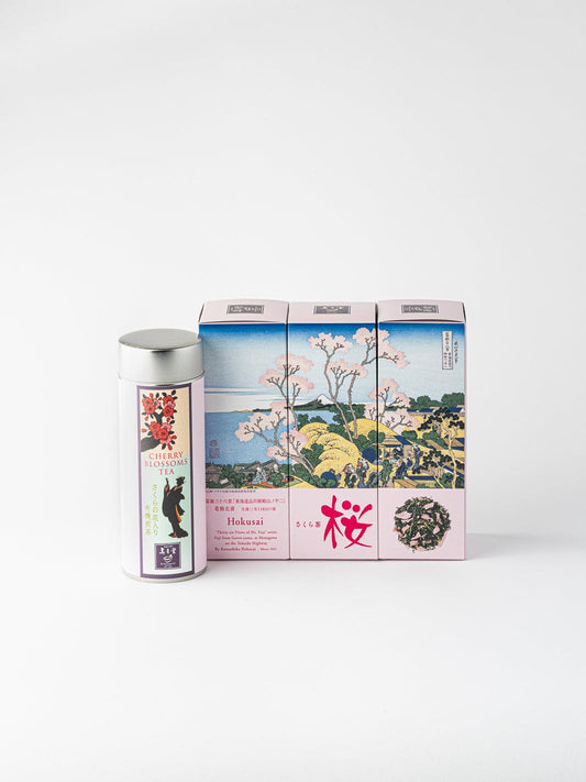 Coffret Sencha Bio aux Fleurs de Cerisiers / Boîte Métal 40g