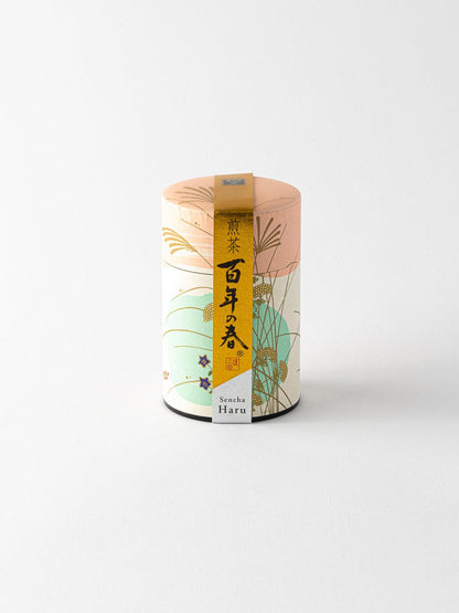 Imperial Sencha Haru  / Loose Leaf in a traditional tea caddy with washi paper / 50g
