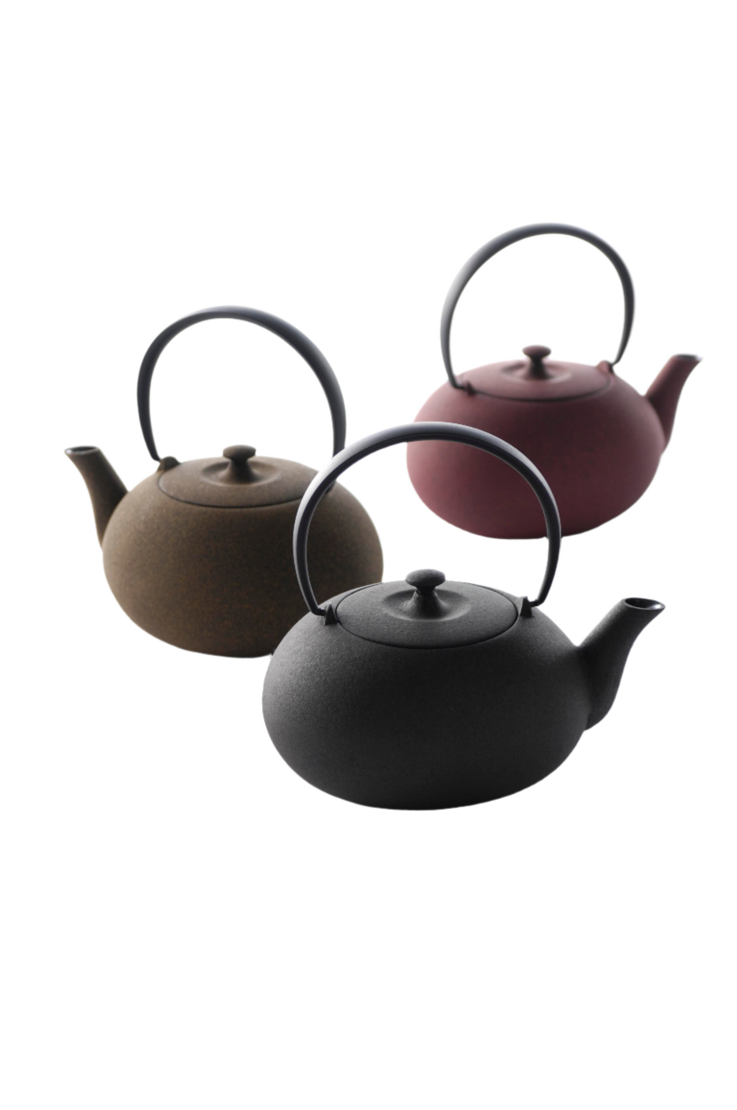 Cast iron teapot / Yamagata WAZUQU "Fuku" S - Brown/Black