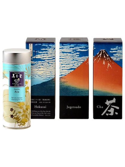 [Anti-Waste] Organic Sencha Asa Hokusai / Akafuji box / 50g metal box