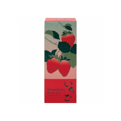 Coffret Thé noir japonais à la fraise / Boîte métal 40g